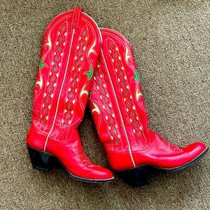 Red Hot Dan Post Cowboy Boots